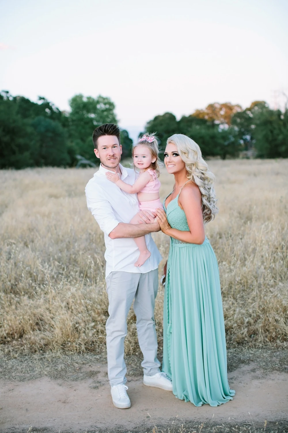 Adam Smith with his family outdoors